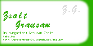 zsolt grausam business card
